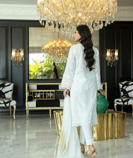 Kalyan Emb Festive Collection`22 White