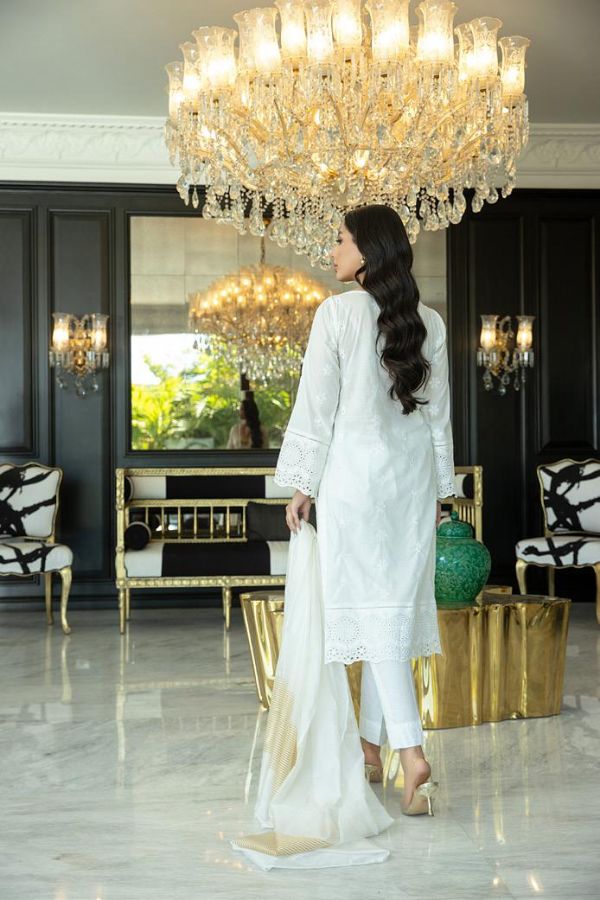 Kalyan Emb Festive Collection`22 White