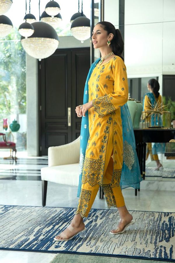 Kalyan Emb Festive Collection`22 Yellow