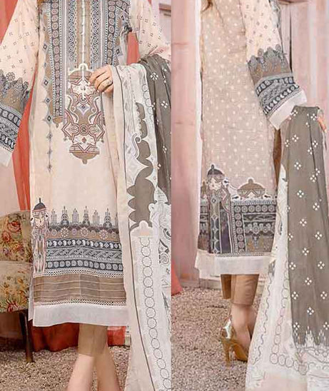 Kanwal Digital Print Lawn`22 D#101 Brown