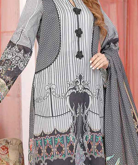 Kanwal Digital Print Lawn`22 D#105 Black