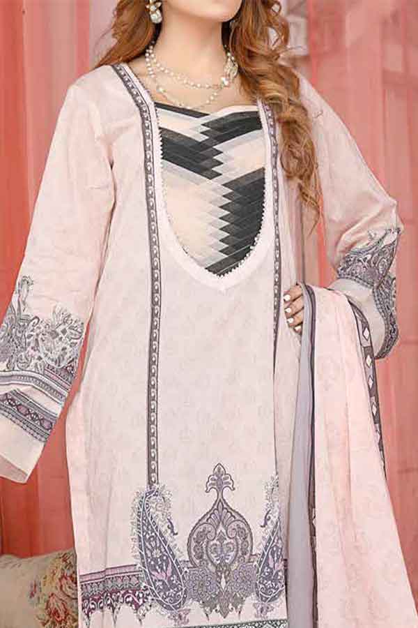 Kanwal Digital Print Lawn`22 D#106 Grey