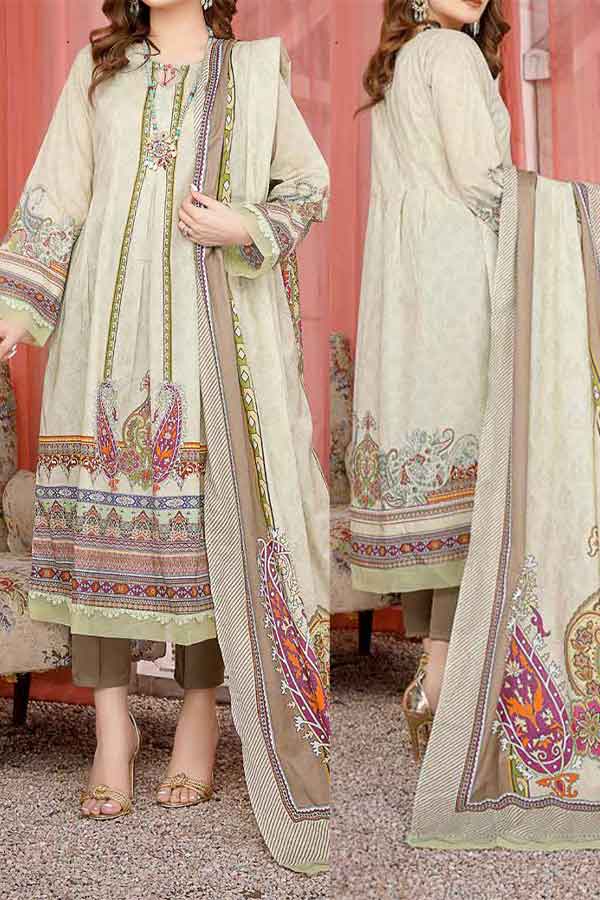 Kanwal Digital Print Lawn`22 D#106 Pista