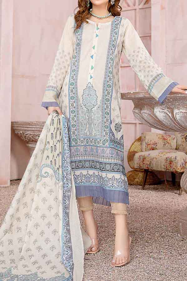 Kanwal Digital Print Lawn`22 D#108 L Pista