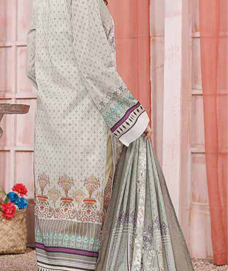 Kanwal Digital Print Lawn`22 D#109 S Grey