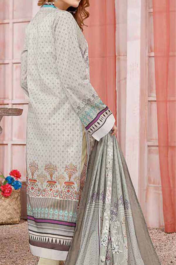 Kanwal Digital Print Lawn`22 D#109 S Grey
