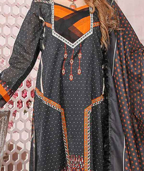 Kanwal Digital Print Lawn`22 D#110 Orange