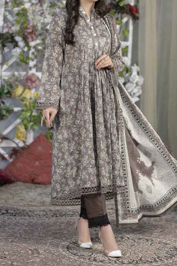 Kanwal Digital Print Lawn`22 D#02 L Pista