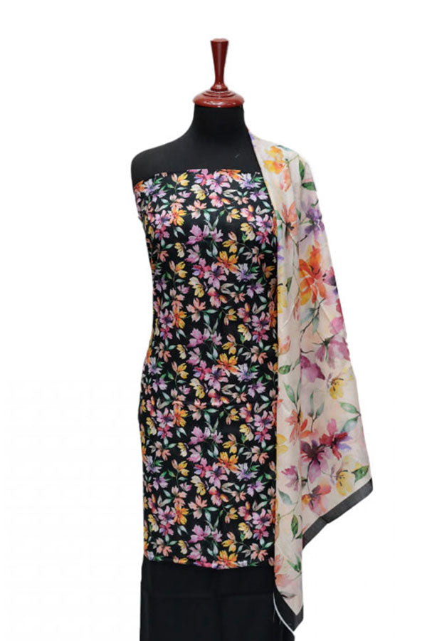 Kanwal Print Lawn'24 D#133 (Black)