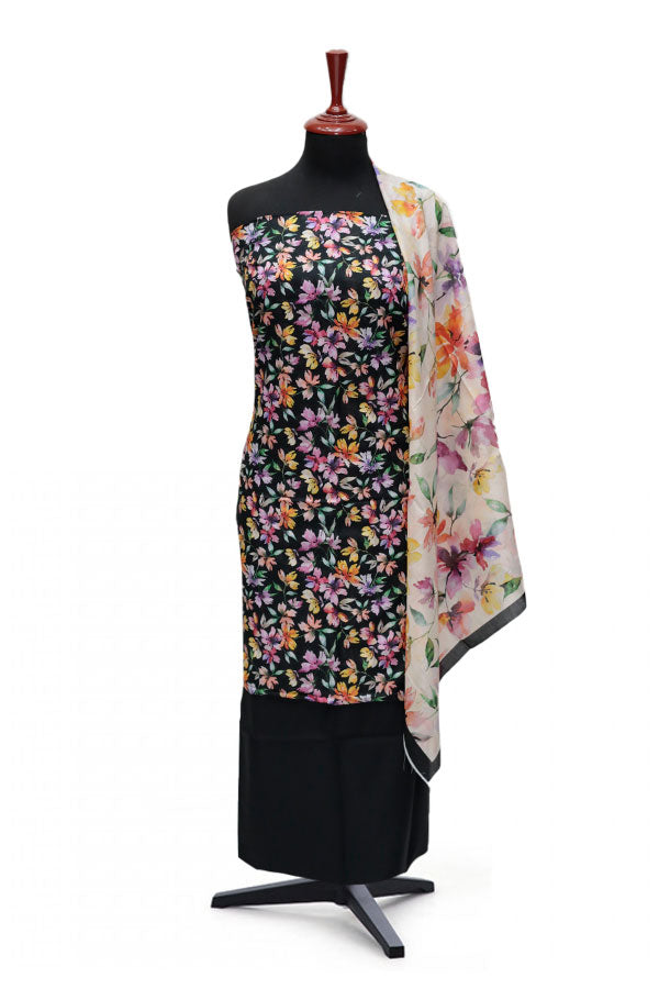 Kanwal Print Lawn'24 D#133 (Black)