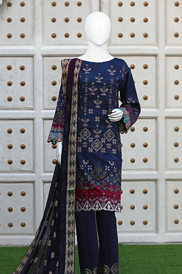 Kashish Jacquard Emb Lawn'23 D#3