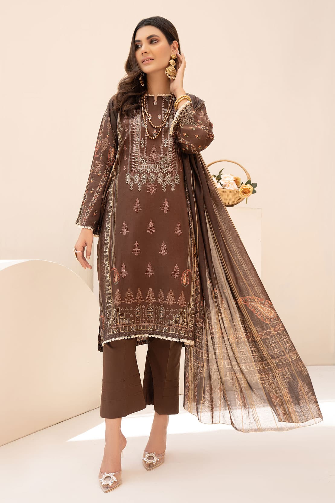 Kastoor Digital Emb Linen'22 D#7002