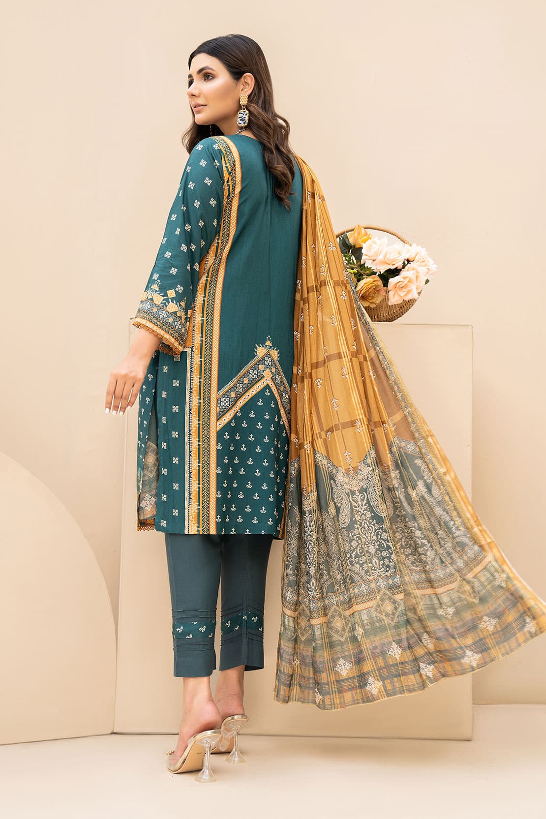 Kastoor Digital Emb Linen'22 D#7007