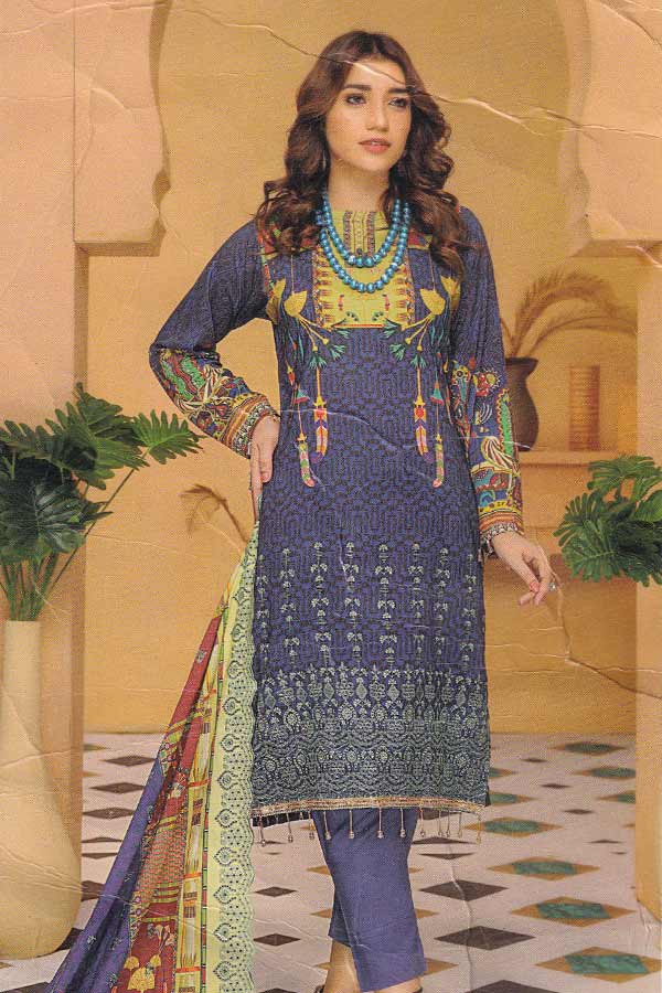Kesarin D/Print Emb Viscose`20 D#4