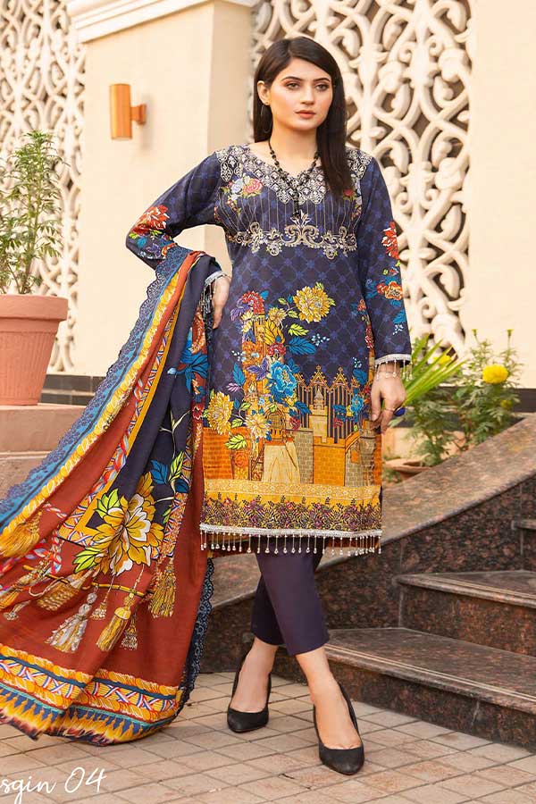 Kesarin Slub Khaddar`20 K#4