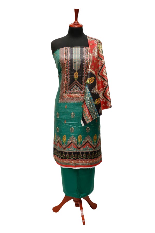 Khaddi DP Classic Linen`22 D#4330 D Green
