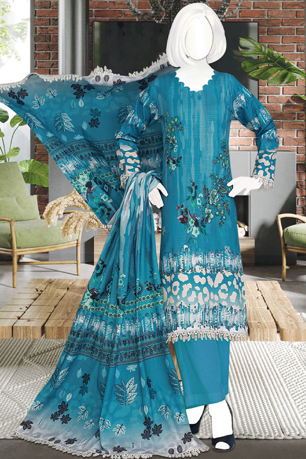 Khadija D/Print Khaddar`22 V-408 D#3
