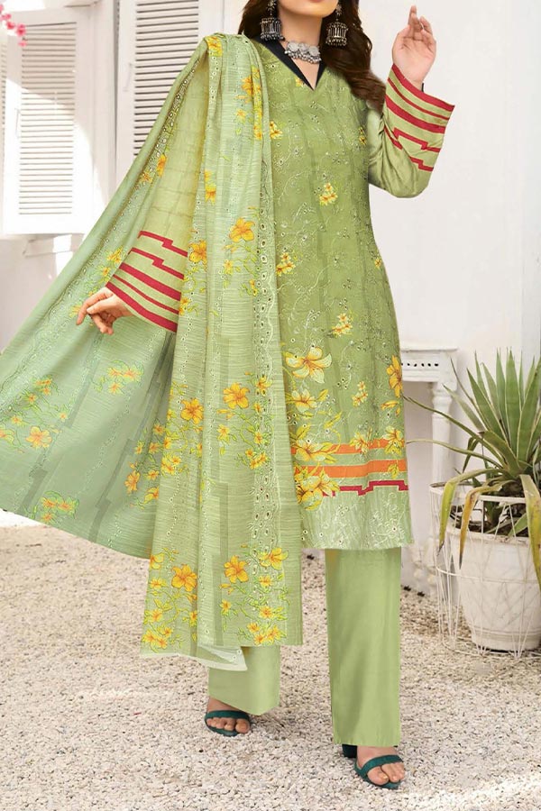 Khadija`s C-Kari Viscose`24 Vol-439 Green