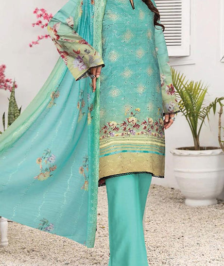 Khadija`s C-Kari Viscose`24 Vol-439 L-Ferozi