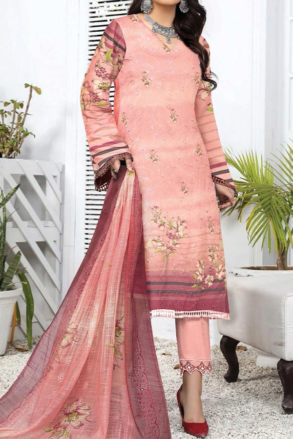 Khadija`s C-Kari Viscose`24 Vol-439 L-Peach