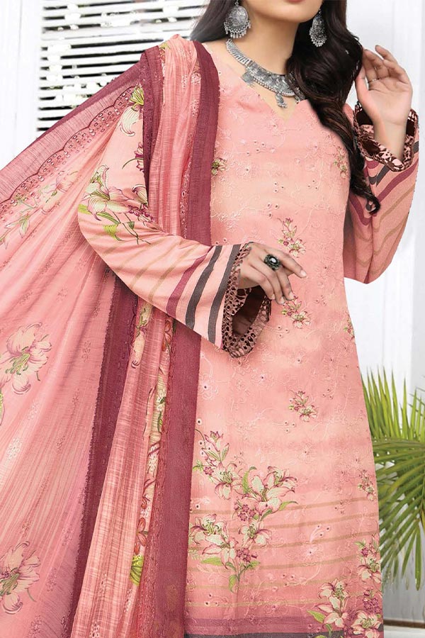 Khadija`s C-Kari Viscose`24 Vol-439 L-Peach