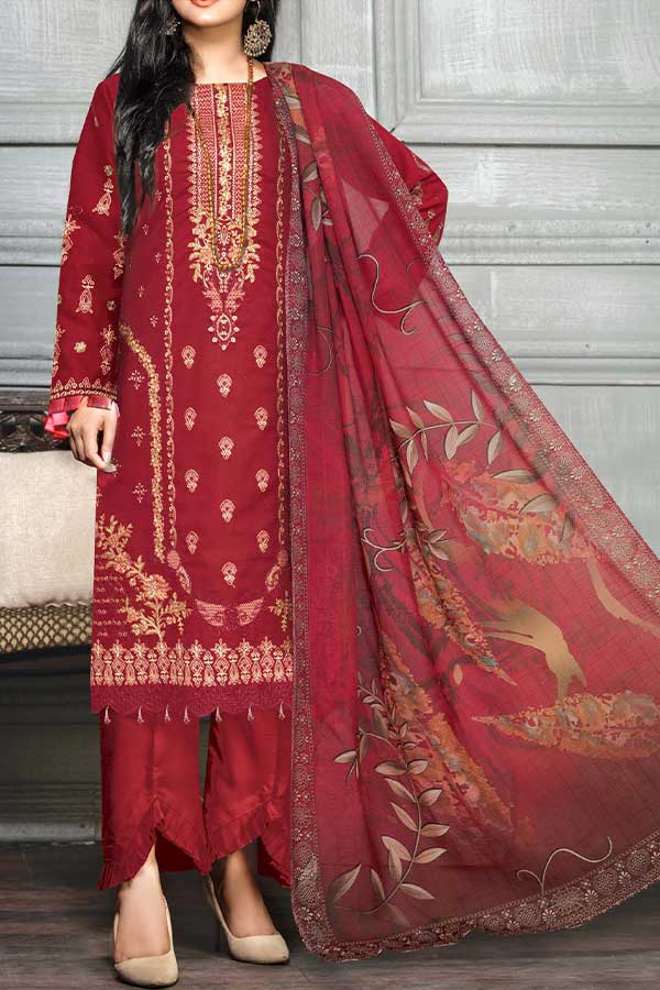 Khadija's Luxury Emb Lawn'23 D#01