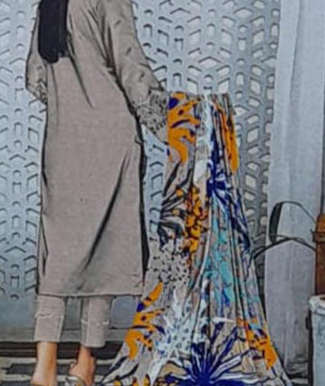 Khadija`s Mahru Emb Viscose`24 Camel