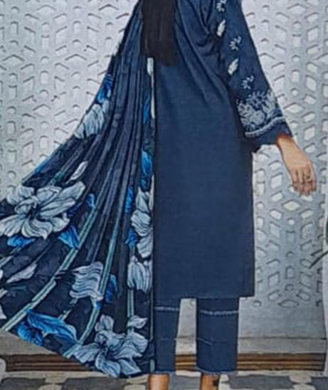 Khadija`s Mahru Emb Viscose`24 D-Grey