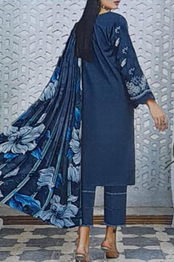Khadija`s Mahru Emb Viscose`24 D-Grey