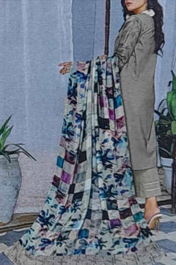 Khadija`s Mahru Emb Viscose`24 L-Brown