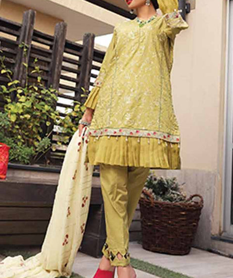 Khaka Emb S/S Lawn`21 V-2 D#02