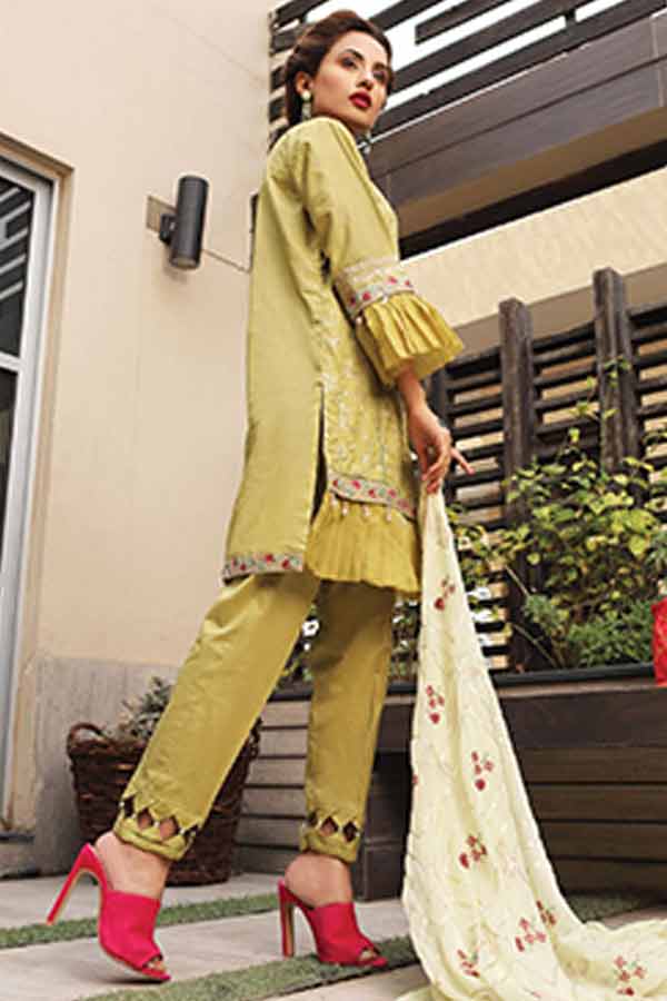 Khaka Emb S/S Lawn`21 V-2 D#02