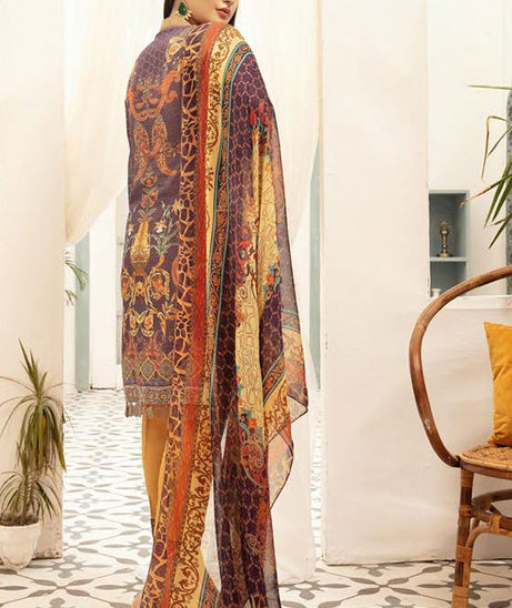 Khaki D/Emb Print Karandi`20 D#9