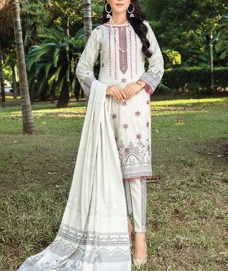 Khanam D/Emb Twin Linen`22 D#10