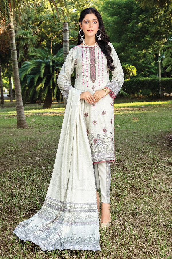 Khanam D/Emb Twin Linen`22 D#10