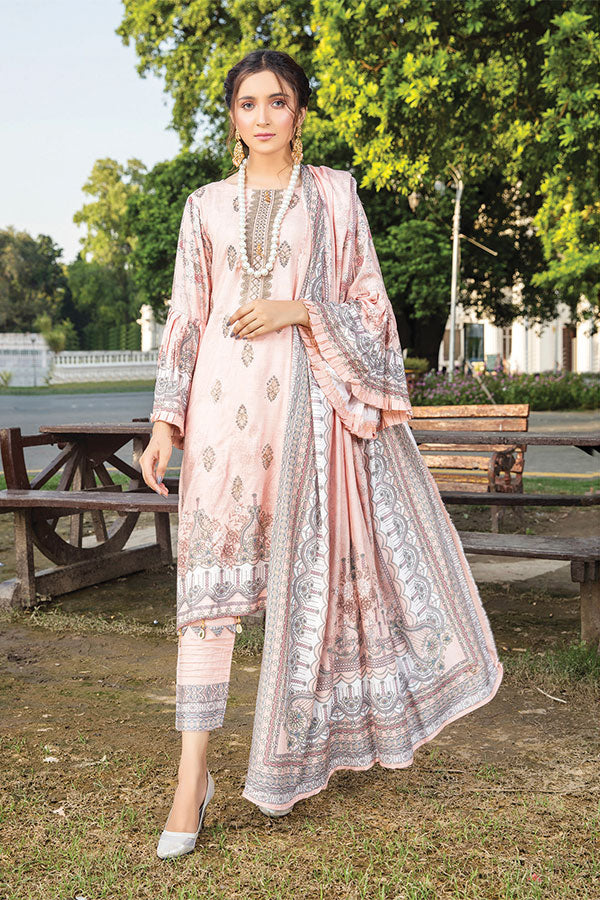 Khanam D/Emb Twin Linen`22 D#03