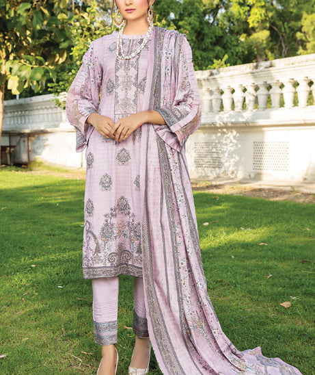 Khanam D/Emb Twin Linen`22 D#06
