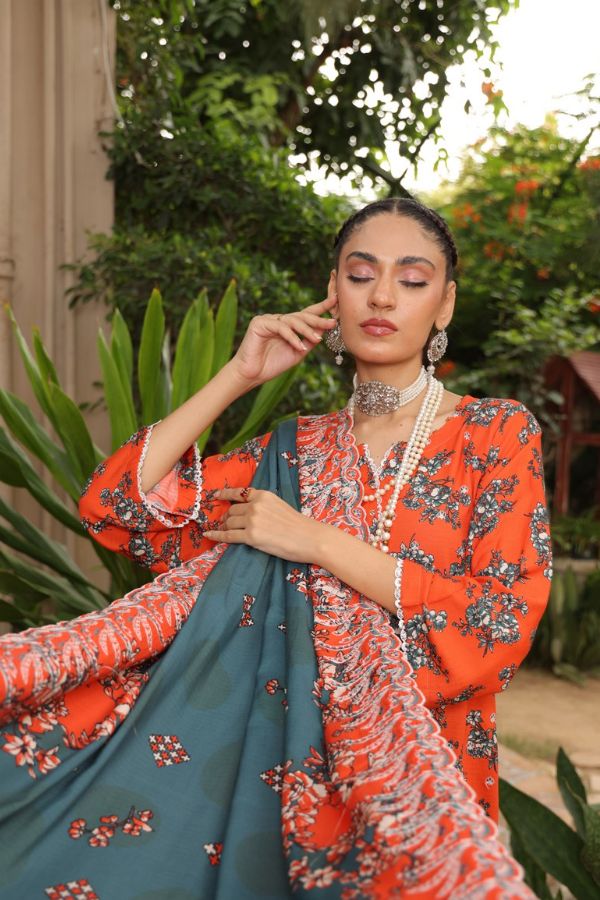 Mi Creation Kinara Digital Doria`24 (D Orange)