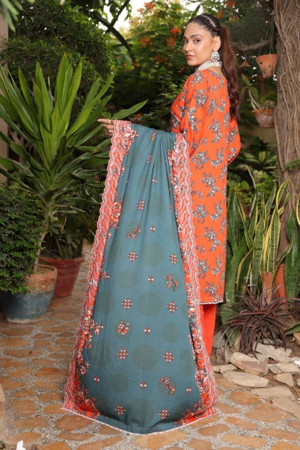 Mi Creation Kinara Digital Doria`24 (D Orange)