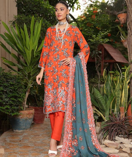 Mi Creation Kinara Digital Doria`24 (D Orange)