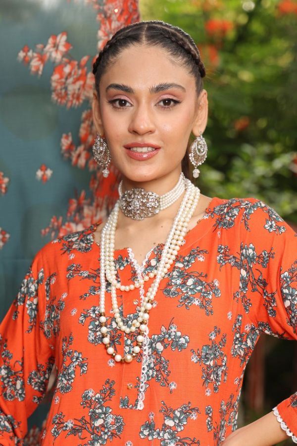 Mi Creation Kinara Digital Doria`24 (D Orange)