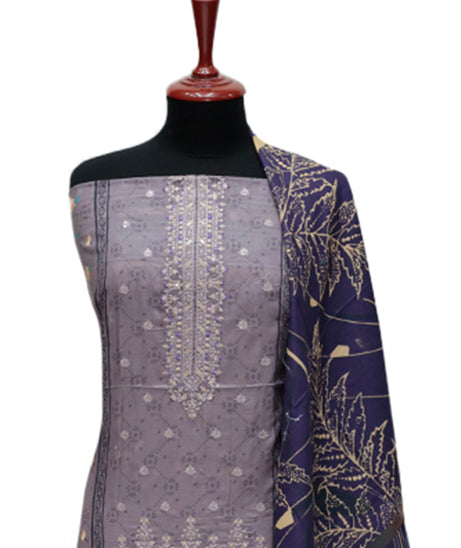 Kiran Emb Lawn`24 D#36 (Mauve)