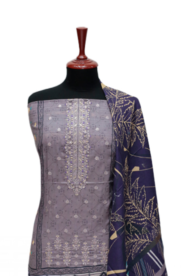Kiran Emb Lawn`24 D#36 (Mauve)