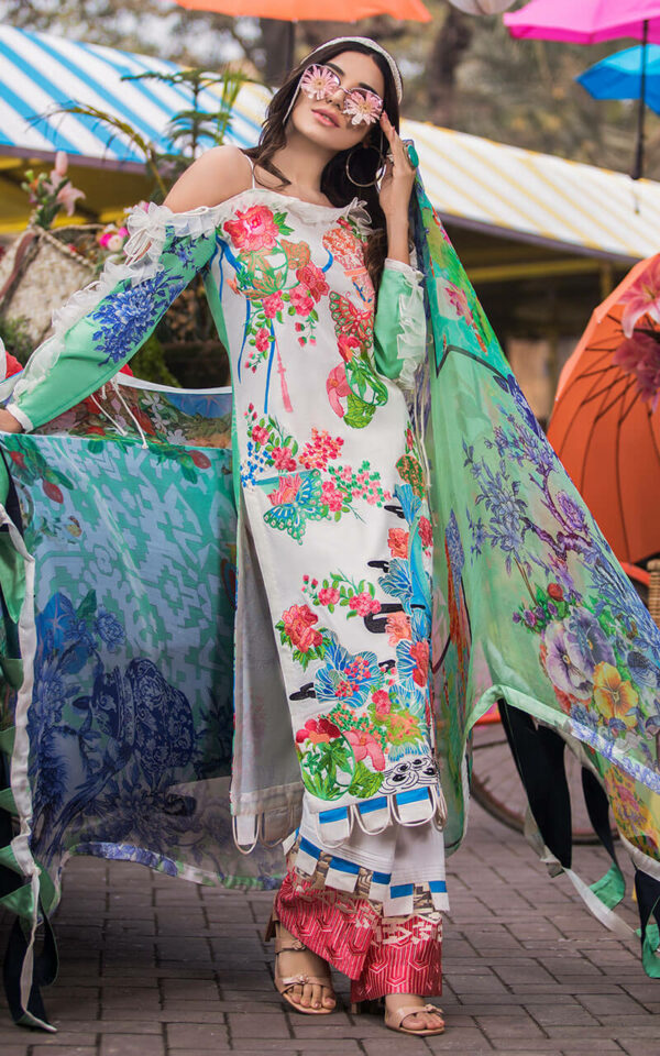 Asifa &amp; Nabeel Luxury Lawn 2 S/S`21 LA#02