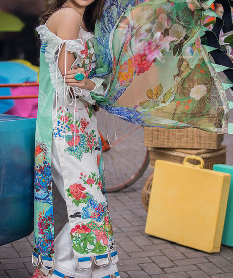 Asifa &amp; Nabeel Luxury Lawn 2 S/S`21 LA#02