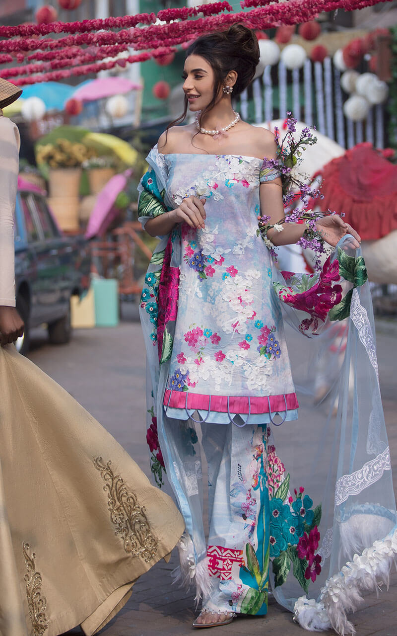 Asifa &amp; Nabeel Luxury Lawn 2 S/S`21 LA#04