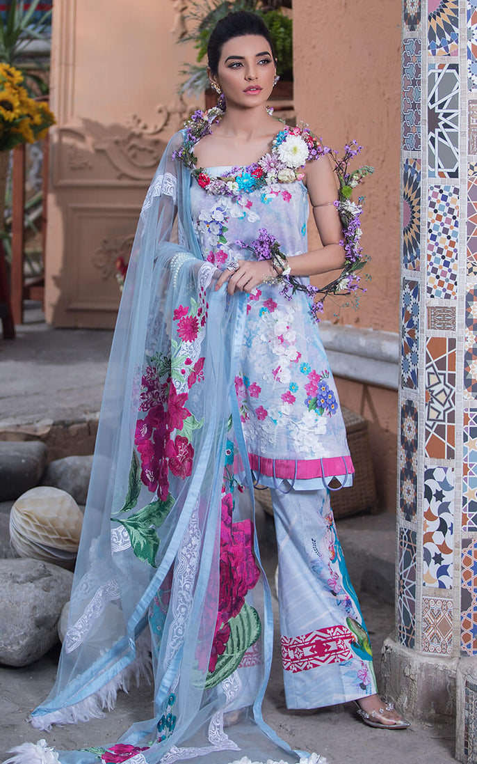 Asifa &amp; Nabeel Luxury Lawn 2 S/S`21 LA#04