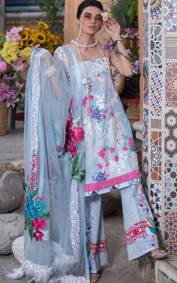 Asifa &amp; Nabeel Luxury Lawn 2 S/S`21 LA#04