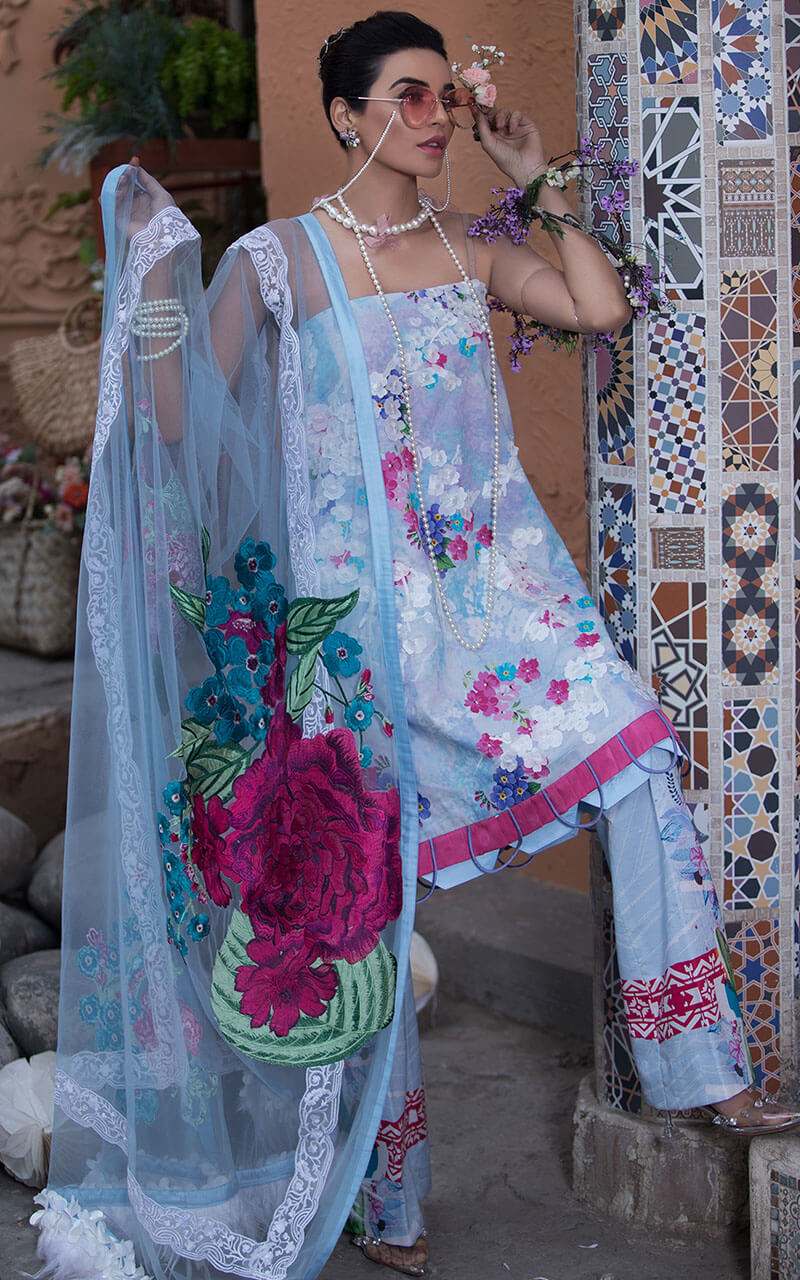 Asifa &amp; Nabeel Luxury Lawn 2 S/S`21 LA#04