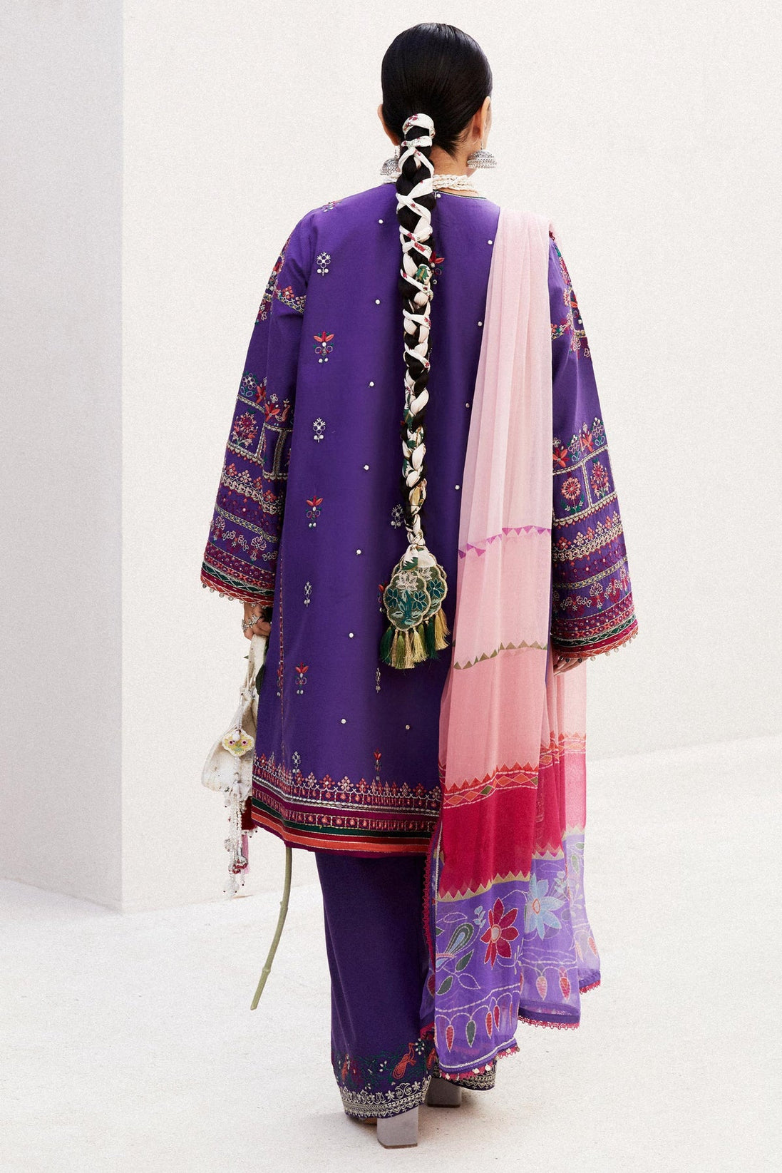 Zara Shahjahan Lawn Unstitched 2024 LAMIA-7B